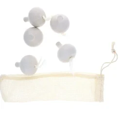 Lot de 5 oignons en bois dans leur filet