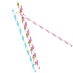 Lot de 25 pailles pastels