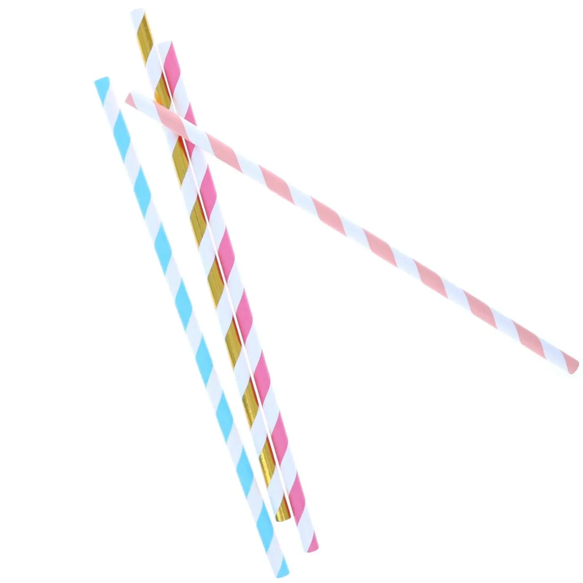 Lot de 25 pailles pastels