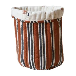 Lot de 2 paniers de rangement marron et écru - Curiosité du ciel