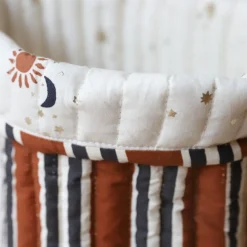 Lot de 2 paniers de rangement marron et écru - Curiosité du ciel