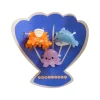 Lot de 3 pinces cheveux enfant crabe dauphin poulpe