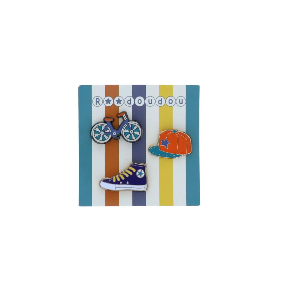 Lot de 3 pin's "ça roule Raoul" - À bicyclette