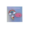 Lot de 3 pin's arc-en-ciel nuage et glace