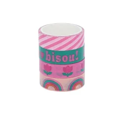 Lot de 4 rouleaux de ruban adhésif - Zou Bisou Bisou !