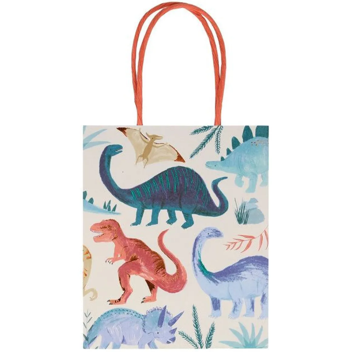 Lot de 8 sachets en papier Dinosaures