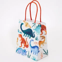 Lot de 8 sachets en papier Dinosaures