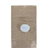 Lot de 12 sachets pochettes kraft étoiles