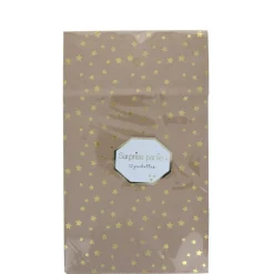 Lot de 12 sachets pochettes kraft étoiles