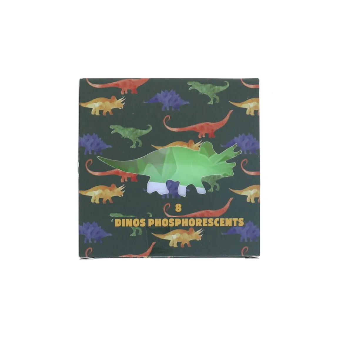Lot de 8 stickers dinosaures phosphorescents