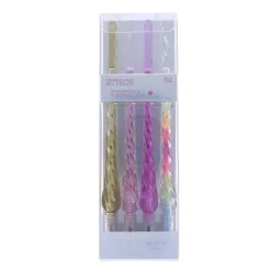 Lot de 4 stylos cristal tie and dye