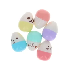 Lot de 6 surligneurs Œufs