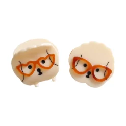 Lot de pince et barrette chien à lunettes