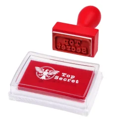 Lot de tampons et encre top secret