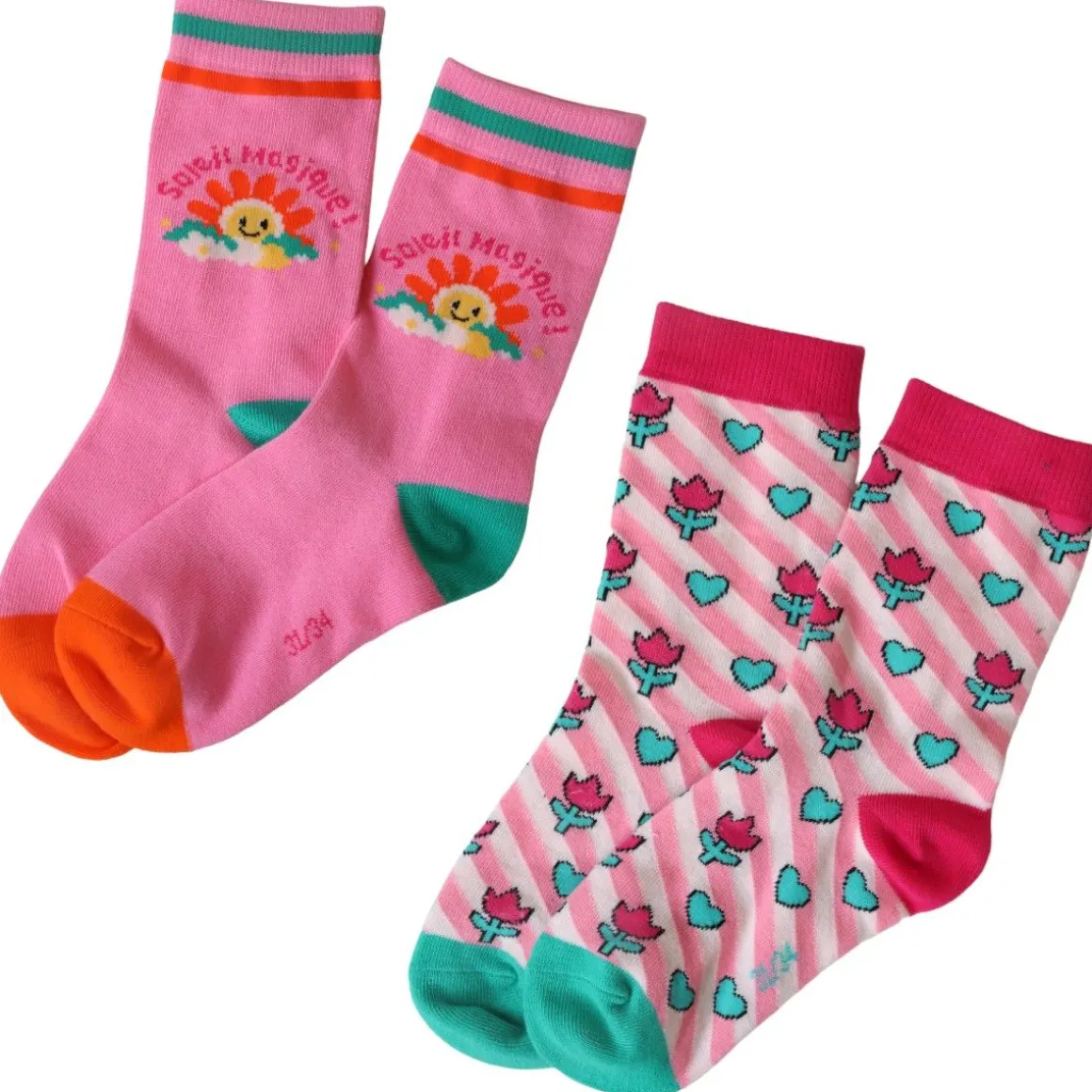 Lot paires de chaussettes Tulipes 31-34 - Zou Bisou Bisou !