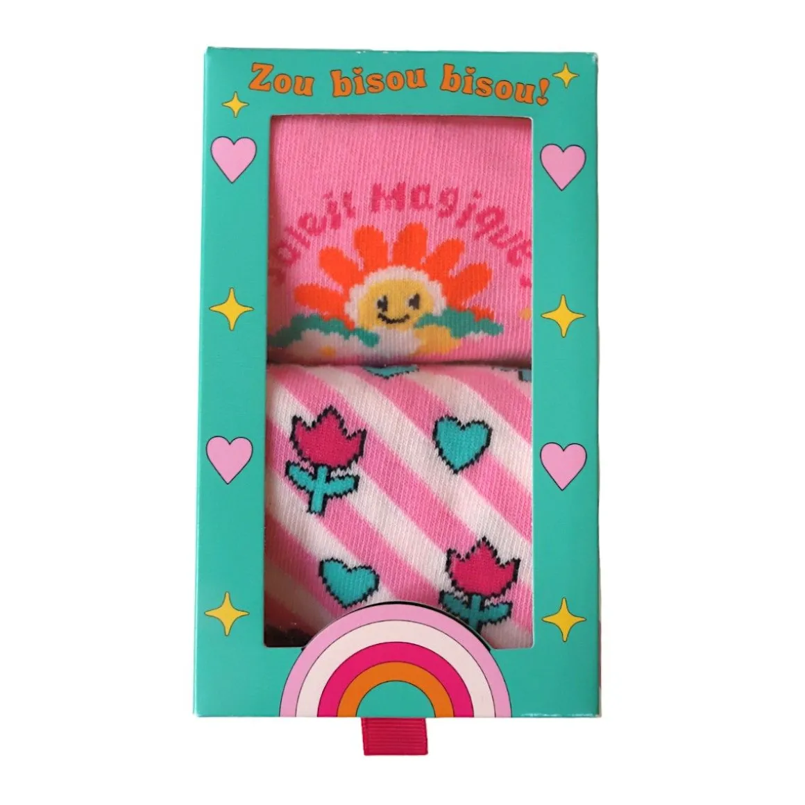 Lot paires de chaussettes Tulipes 31-34 - Zou Bisou Bisou !