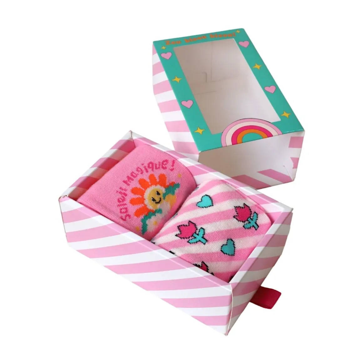 Lot paires de chaussettes Tulipes 31-34 - Zou Bisou Bisou !