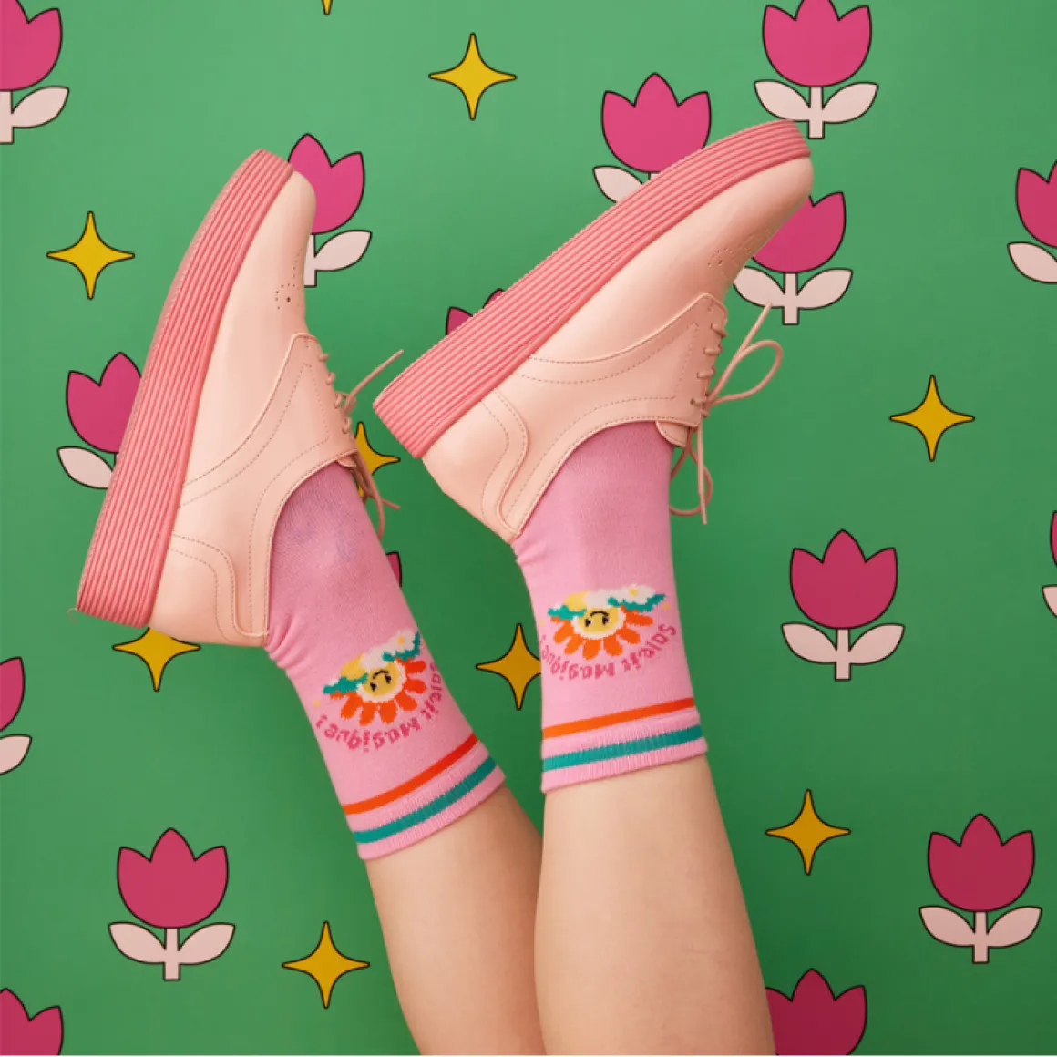 Lot paires de chaussettes Tulipes 31-34 - Zou Bisou Bisou !