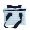 Lunch bag rayures bleues ciel