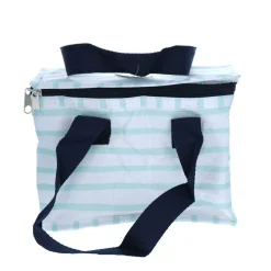 Lunch bag rayures bleues ciel