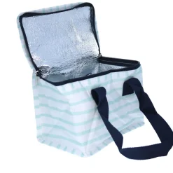 Lunch bag rayures bleues ciel