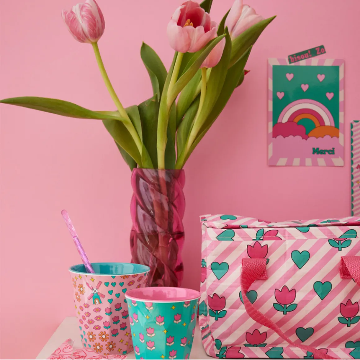 Lunch bag Tulipes - Zou Bisou Bisou !