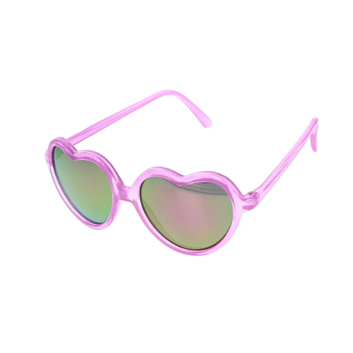 Lunettes de soleil coeur rose enfant