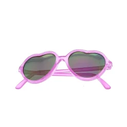 Lunettes de soleil coeur rose enfant