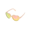 Lunettes de soleil cœurs orange pâle enfant