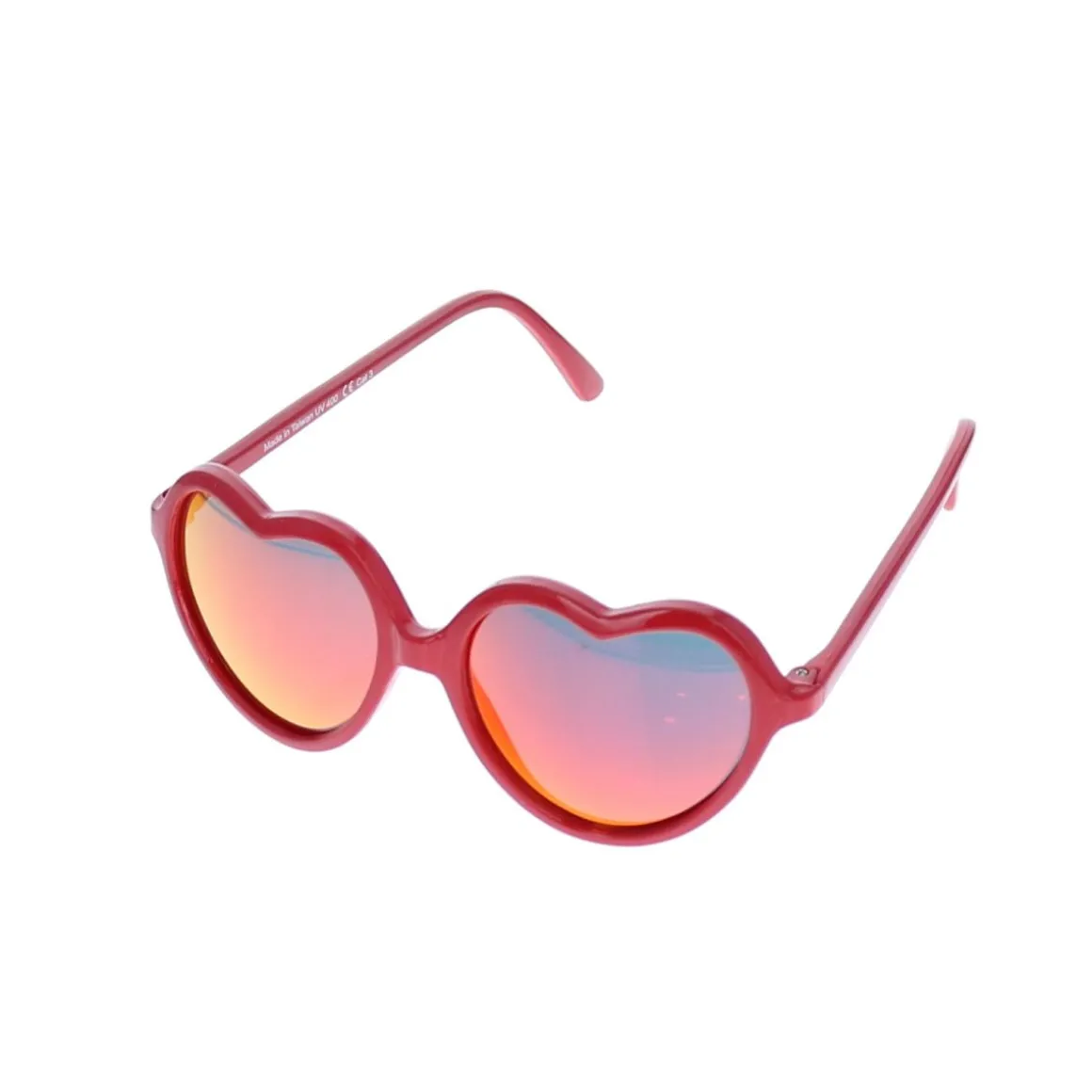 Lunettes de soleil cœurs rouges 2-5 ans