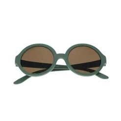 Lunettes de soleil rondes kaki enfant