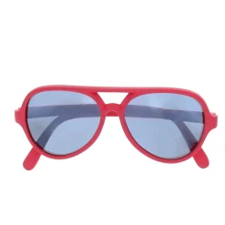 Lunettes de soleil rétro 2-5 ans rouge