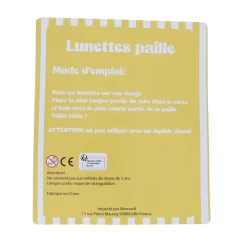 Lunettes paille