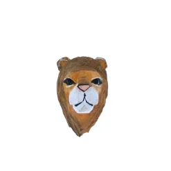 Magnet en bois lion