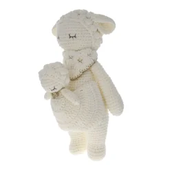 Maman mouton et son bébé en crochet