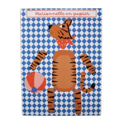 Marionnette articulée en papier - Tigre du Bengale