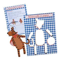 Marionnette articulée en papier - Tigre du Bengale
