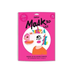 Masque 3D licorne Lily