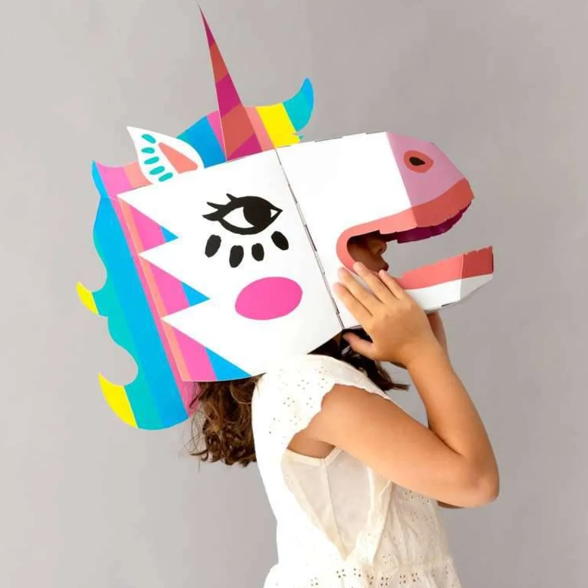 Masque 3D licorne Lily