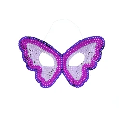 Masque papillon violet rose