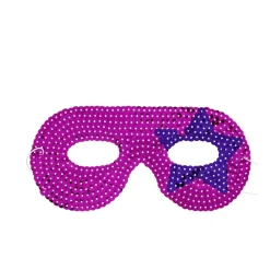 Masque Super-héros rose étoile mauve