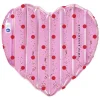 Matelas gonflable cœur rose pois rouge 150 cm
