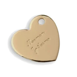Médaille cœur doré "Maman je t'aime"