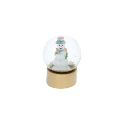 Mini boule à neige bonhomme de neige multicolore