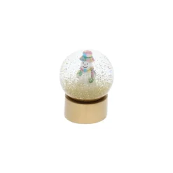 Mini boule à neige bonhomme de neige multicolore