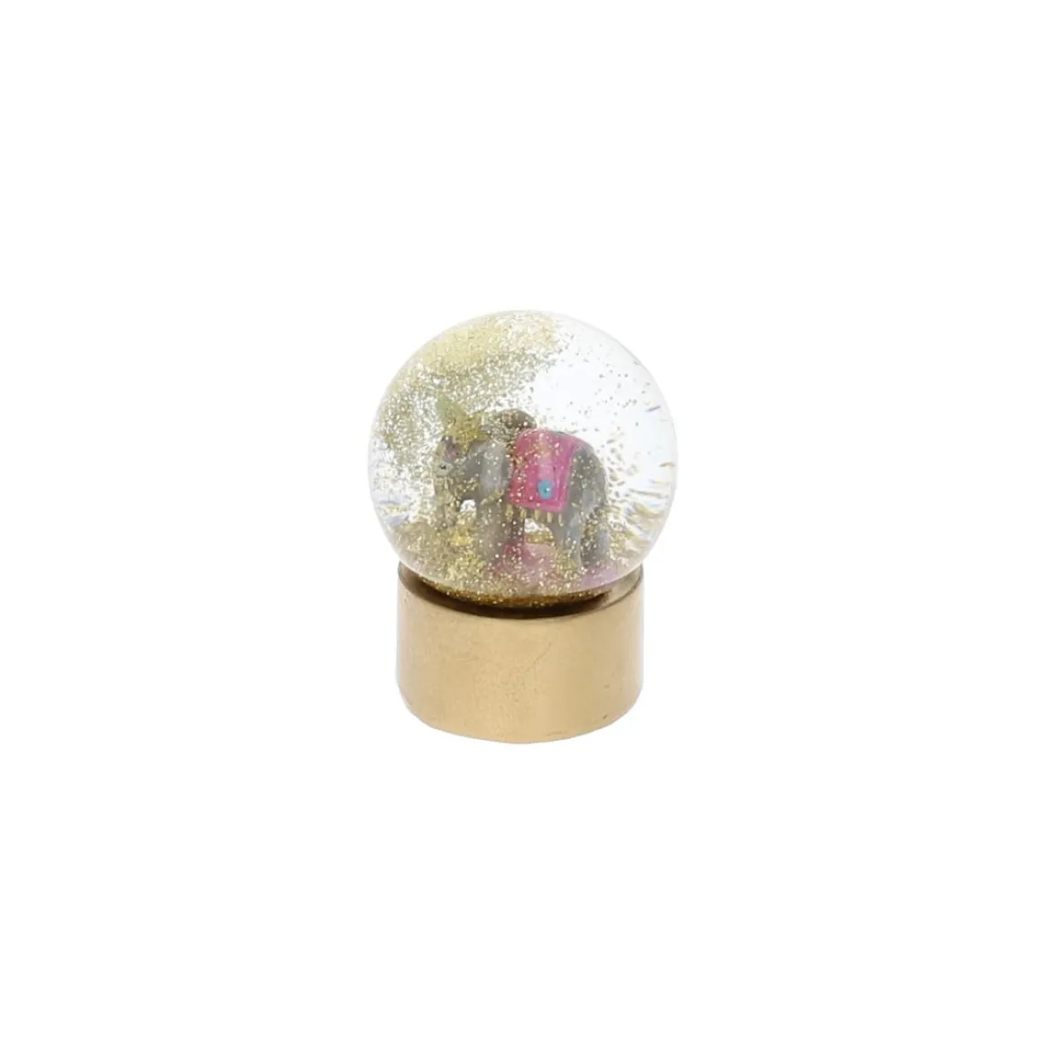 Mini boule à neige éléphant disco