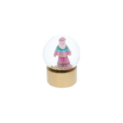 Mini boule à neige père noël multicolore