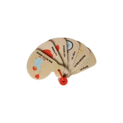 Mini livre imagier en bois