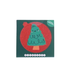 Mini set de 2 tatouages temporaires sapin et bonhomme de neige