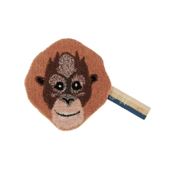 Mini tapis décoratif tête de orang-outan